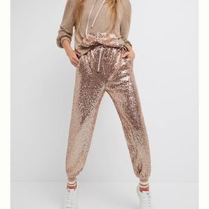 2021 BNWT Anthropologie Sequin Jogger